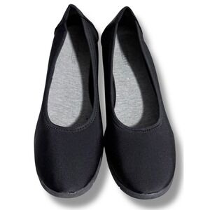 EUC Seychelles Tumble N Wides Black Ballet Foam Flats Womens Size 10W Shoes